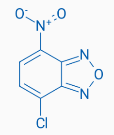 Chemical structure of 4-Chloro-7-nitrobenzofurazan CAS 10199-89-0